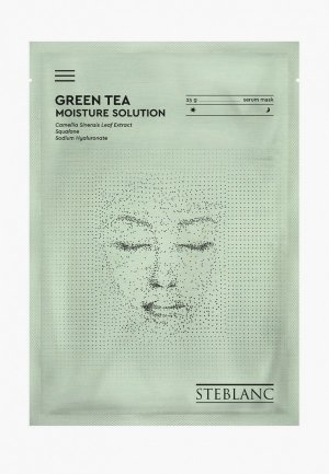 Тканевая маска для лица Steblanc 25 г. Цвет: зеленый