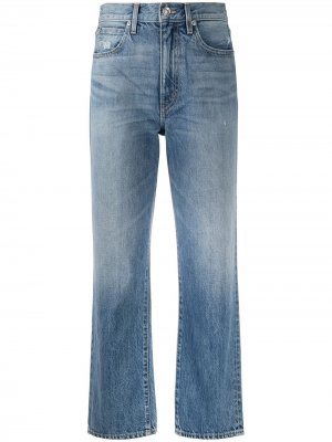Укороченные джинсы с завышенной талией Slvrlake. Цвет: синий