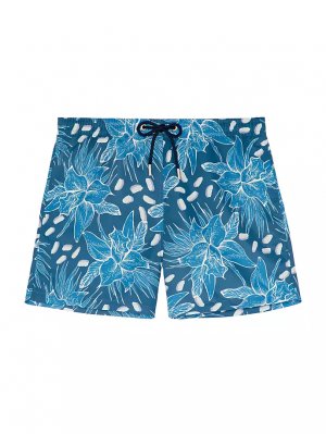 Пляжные боксеры для плавания Moorea Hom, цвет blue print HOM