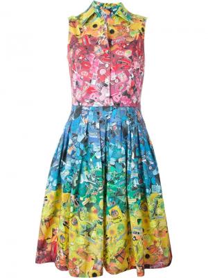Платье-рубашка с цветочным принтом Ultràchic. Цвет: многоцветный