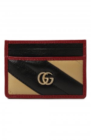 Кожаный футляр для кредитных карт Gucci. Цвет: разноцветный