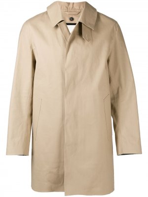 Короткое пальто DUNOON Mackintosh. Цвет: нейтральные цвета