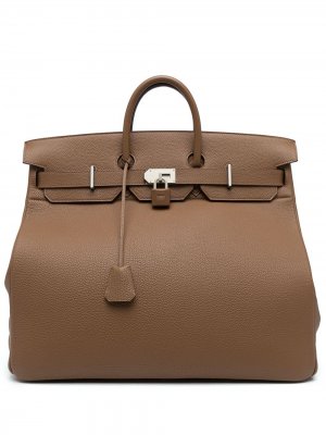 Дорожная сумка Haut À Courroies 50 2013-го года Hermès. Цвет: коричневый