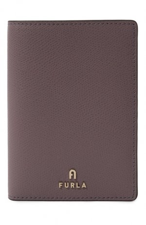 Кожаная обложка для паспорта Furla. Цвет: сиреневый