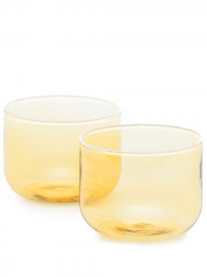Набор из двух стаканов (200 мл) HAY. Цвет: желтый