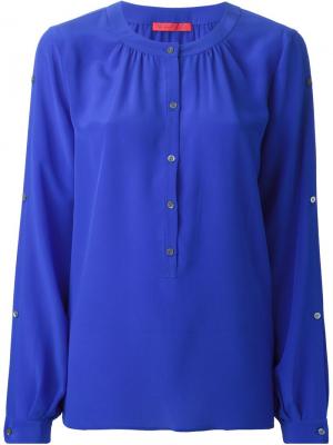 Блузка с пуговичной планкой Tamara Mellon. Цвет: синий