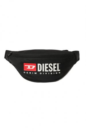 Текстильная поясная сумка Diesel. Цвет: чёрный