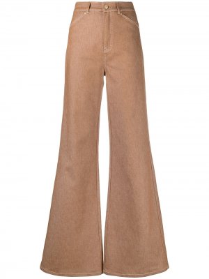 Расклешенные джинсы с завышенной талией Dorothee Schumacher. Цвет: коричневый