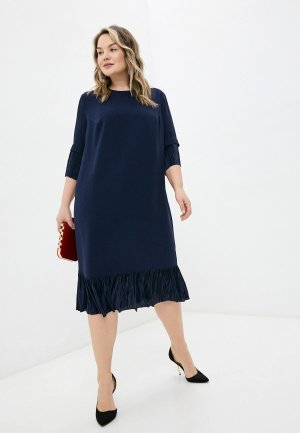 Платье Lady Sharm Classic. Цвет: синий