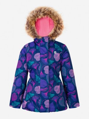 Куртка для девочек утепленная , Синий Gusti. Цвет: синий