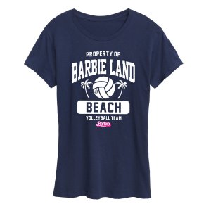 Футболка Juniors'  Movie Property Of Land с изображением команды по пляжному волейболу , темно-синий Barbie