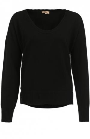 Кашемировый пуловер свободного кроя с круглым вырезом Back Label. Цвет: черный