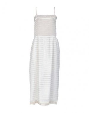 Платье длиной 3/4 LOCAL APPAREL. Цвет: белый