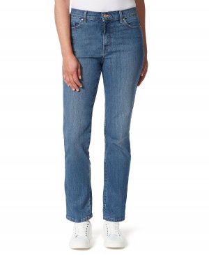 Прямые джинсы с высокой посадкой Petite Amanda, шорты для миниатюрных и размеров Gloria Vanderbilt