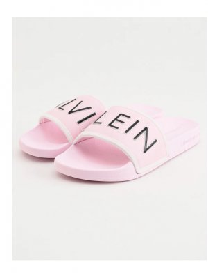 Шлепанцы Calvin Klein. Цвет: розовый