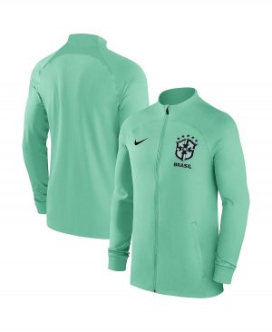 Мужская спортивная куртка green strike raglan с молнией во всю длину, сборная бразилии, , зеленый Nike