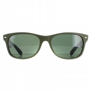 Прямоугольные резиновые солнцезащитные очки G-15 в стиле милитари зеленого цвета на черном зеленом фоне , зеленый Ray-Ban