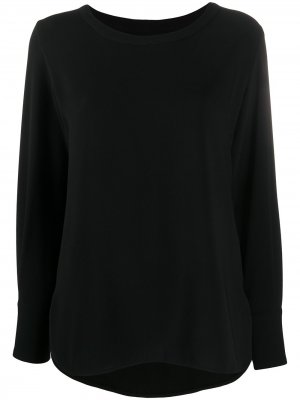 Блузка с круглым вырезом Alberto Biani. Цвет: черный