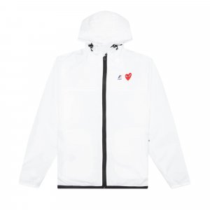 Куртка с полной молнией PLAY x K Way, цвет Белый Comme des Garçons