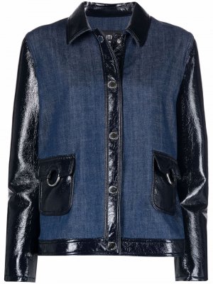 High-shine detail jacket Boutique Moschino. Цвет: синий