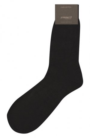 Хлопковые носки Zimmerli. Цвет: серый
