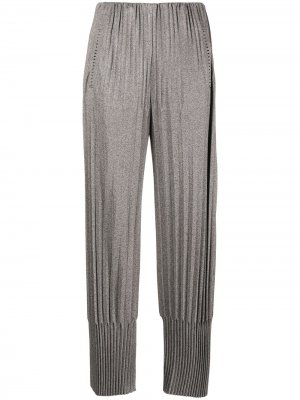 Pleated straight trousers Giorgio Armani. Цвет: серый