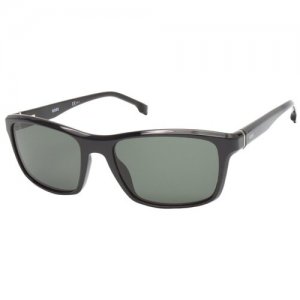 Солнцезащитные очки 1374/S 807QT BOSS. Цвет: черный
