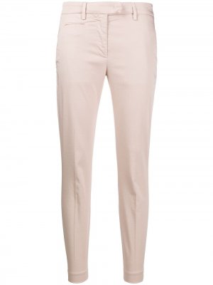 Зауженные укороченные брюки Dondup. Цвет: розовый