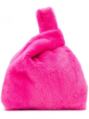 Fluffy tote bag Simonetta Ravizza. Цвет: розовый