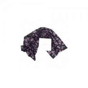 Стильный черно-фиолетовый шерстяной палантин Nina Ricci 817946. Цвет: черный