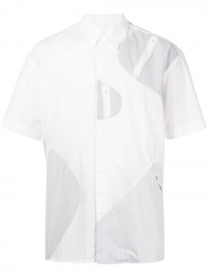 Рубашка с короткими рукавами и принтом Post Archive Faction. Цвет: белый