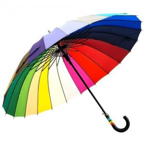 Зонт женский Радуга трость Style