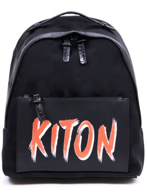 Рюкзак текстильный Kiton. Цвет: черный