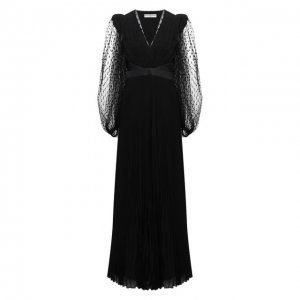 Шелковое платье Givenchy. Цвет: чёрный