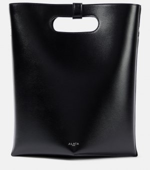 Сложенная кожаная сумка-тоут , черный Alaïa