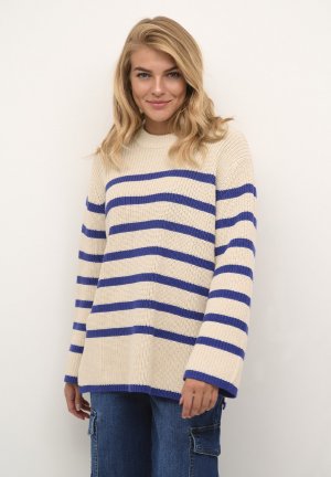 Вязаный свитер KACILLA , цвет sand dollar clamtisblue stripe Kaffe