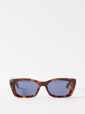 Солнцезащитные очки diormidnight s3i черепахового цвета из ацетата DIOR, коричневый Dior