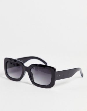 Квадратные солнцезащитные очки Glamourama-Черный AJ Morgan