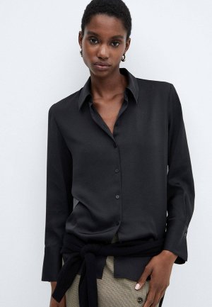Блуза Mango IDEALE. Цвет: черный