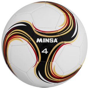 Мяч футбольный minsa futsal, pu, машинная сшивка, размер 4