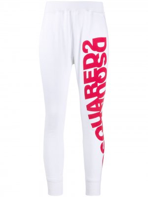 Спортивные брюки с логотипом Dsquared2. Цвет: белый
