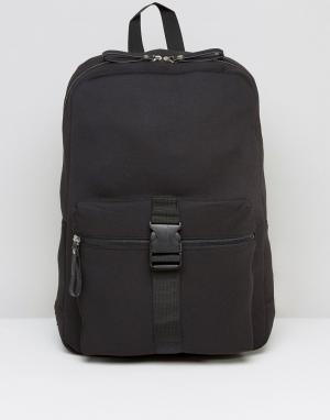 Рюкзак с пряжкой спереди Systvm. Цвет: черный