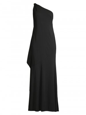 Платье из креп-джерси на одно плечо , черный Donna Karan New York