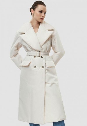 Куртка Charuel DOUBLE BREASTED COAT. Цвет: бежевый