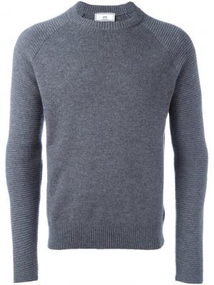 Пуловер кроя слим Ami Alexandre Mattiussi. Цвет: серый