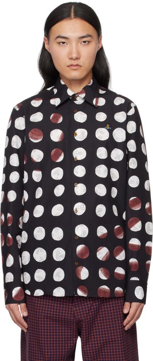 Черная рубашка с призраком , цвет Dots and orbs Vivienne Westwood