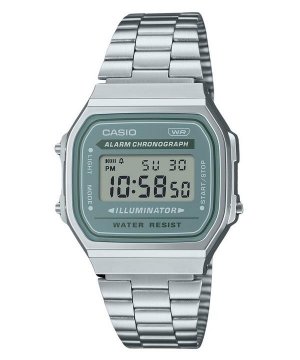 Винтажные цифровые кварцевые мужские часы из нержавеющей стали с браслетом A168WA-3A Casio