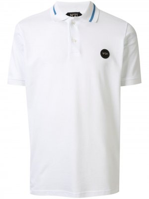 Рубашка-поло с логотипом Nº21. Цвет: белый