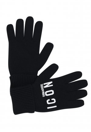 Перчатки DSQUARED2. Цвет: черный
