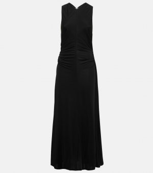 Платье макси из джерси с узлом , черный Bottega Veneta